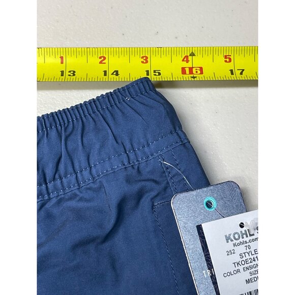 Trinity Coast Mens Sz M Swim Trunks Blue & Aqua 7" Inseam Mesh Lining Elastic Wa - Picture 4 of 7